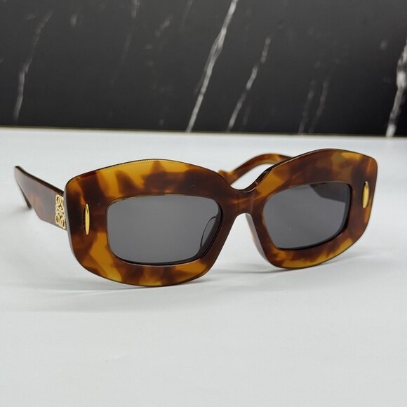 NEW LOEWE LW40114F 53A WOMEN SUNGLASSES HAVANA LOEWE EYEWEAR - Picture 1 of 11
